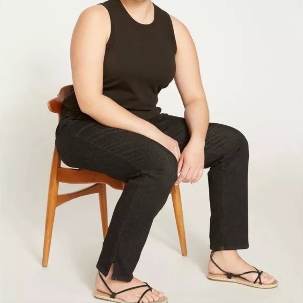 NWT Universal Standard Go Anywhere Pull On Pants Black Size M (XL/18) 32”